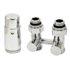 Радіаторний комплект прямий хромований Schlosser 600800057