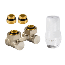 Комплект радіаторний кутовий для нижнього підключення Schlosser Standart 600800053UA