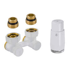 Комплект радіаторний кутовий білий Schlosser 600800056