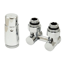 Комплект радіаторний кутовий хромований Schlosser 600800058