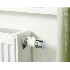 Термоголовка колір білий-хром для радіатора Oventrop Uni SH 1012065