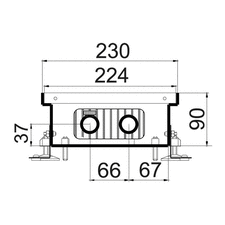 Внутрипольный конвектор Polvax KE