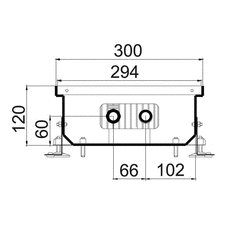 Внутрипольный конвектор Polvax KE 300.120