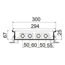 Внутрипольный конвектор Polvax KEM 300.67