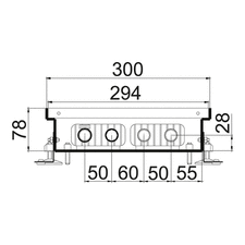 Внутрипольный конвектор Polvax KEM 300.78