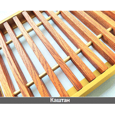 Деревянная решетка цвета Каштан для конвектора Polvax