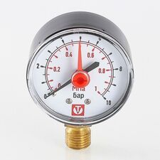 Манометр із нижнім підключенням Valtec VT.TM50.D