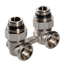 Кутовий вузол нижнього підключення радіатора Valtec VT.345.KNA