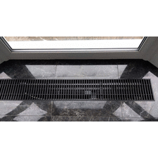 Алюминиевая решетка для конвектора Polvax Графит