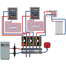 Коллектор из стали для отопительного котла FAR FK 2191