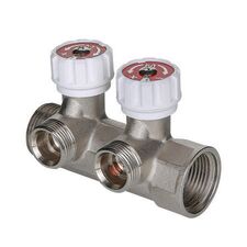 Колектор регулюючий для води під євроконус з вентилями Valtec VTc.570.NE