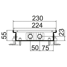 Внутрипольный конвектор Polvax KE 230.55