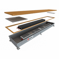 Внутрипольный конвектор с вентилятором Polvax KV 300