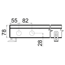 Внутрипольный конвектор с вентилятором Polvax KV 230.78