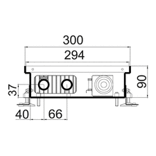 Внутрипольный конвектор с вентилятором Polvax KV 300.90