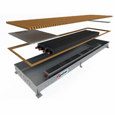 Внутрипольный конвектор с вентилятором Polvax KVM 380