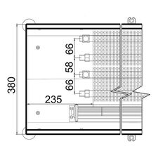 Внутрипольный конвектор с вентилятором Polvax KVM 380.120