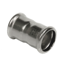 Сполучна дворозтрубна муфта з нержавіючої сталі Raccorderie Metalliche 183015000