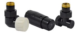 Радіаторний комплект осьовий лівий чорного кольору Schlosser Standart Mini