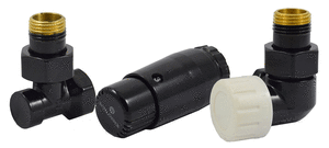 Радіаторний комплект осьовий правий чорного кольору Schlosser Standart Mini