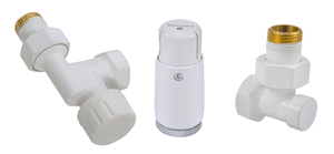 Радіаторний комплект осьовий колір білий Schlosser Standart Mini