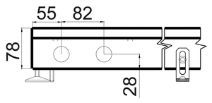 Внутрішньопідлоговий конвектор з вентилятором Polvax KV 230.78
