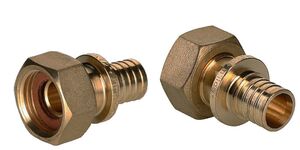 Натяжной фитинг Golan Aqua-pex переходник с накидной гайкой