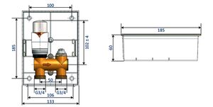 Унібокс теплої підлоги Schlosser RTL 603200045
