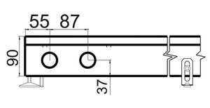 Внутрипольный конвектор с вентилятором Polvax KV 300.90