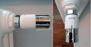 Термоголовка колір білий-хром для радіатора Oventrop Uni SH 1012065