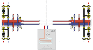 Насосна група для терморегулювання Caleffi 166