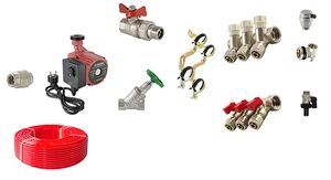 Комплект з трубою водяної теплої підлоги на 20м² - 50м² "Економ" Fado