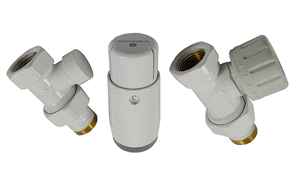 Комплект радіаторний прямий колір білий Schlosser Standart Mini