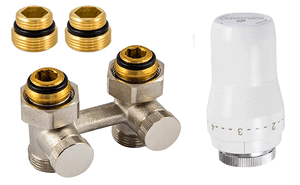 Радіаторний комплект прямий для нижнього підключення Schlosser Standart 600800054UA