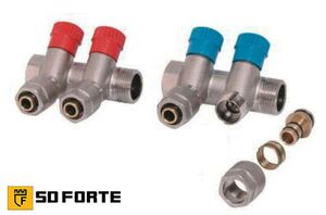 Регулюючий колектор із вентилями для води SD Forte