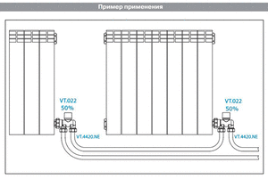Вузол підключення радіатора Valtec VT.022