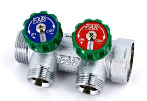 Колектор для води під Євроконус із регулюючими вентилями FAR FK 3821EU