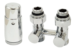 Радіаторний комплект прямий хромований Schlosser 600800057