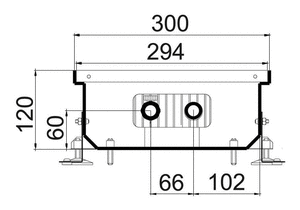 Внутрішньопідлоговий конвектор Polvax KE 300.120