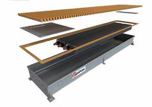 Внутрішньопідлоговий конвектор Polvax KEM 300