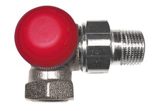 Термостатичний клапан з попереднім налаштуванням Herz -TS-90-V 1775867, Тип фітинга: Правий