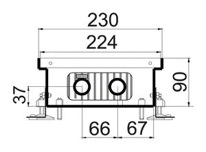 Внутрішньопідлоговий конвектор Polvax KE 230.90