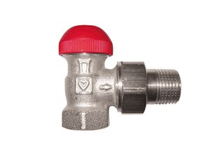 Термостатичний клапан з попереднім налаштуванням Herz TS-90-V 1772467, Розмір точний: 1/2, Тип фітинга: Кутовий