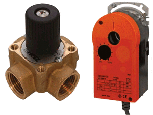 Змішувальний чотириходовий клапан з електроприводом Herz 121382Х