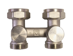 Прямий вузол нижнього підключення радіатора HERZ-3000-RL-1