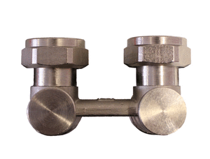 Кутовий вузол нижнього підключення радіатора HERZ-3000-RL-1