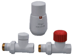 Прямий радіаторний комплект білого кольору Vario term Royal ROGS0206CFP