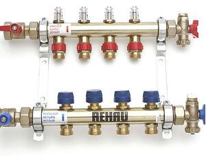 Колектор в зборі з витратомірами Rehau HKV-D, Кількість виходів: 2 виходи