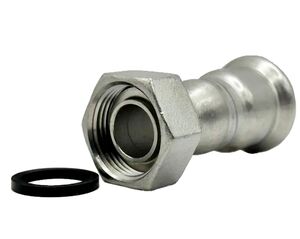 Муфта з накидною гайкою з нержавіючої сталі Isotubi