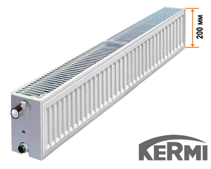 Сталевий низький радіатор Kermi FKO NXK